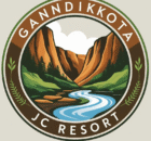 gandikota jc resort logo canyon theme