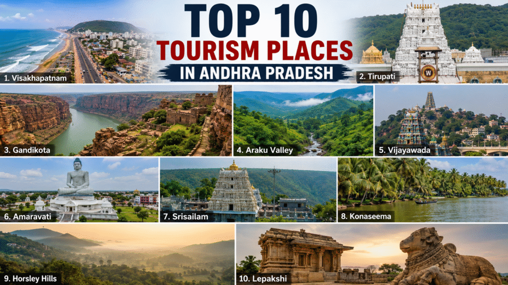 Top 10 Tourism Places in Andhra Pradesh to Explore Top 10 Tourism Places in Andhra Pradesh to Explore